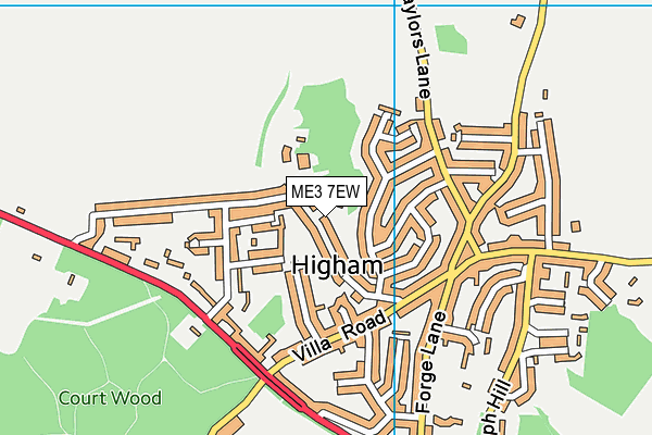 Map of HAPPY TAILS HIGHAM LTD at district scale