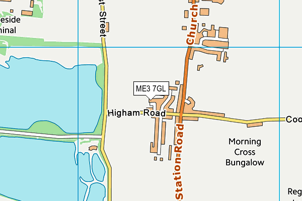 ME3 7GL map - OS VectorMap District (Ordnance Survey)