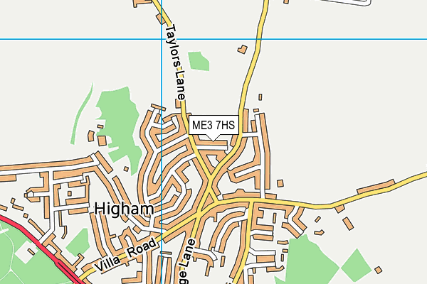 ME3 7HS map - OS VectorMap District (Ordnance Survey)