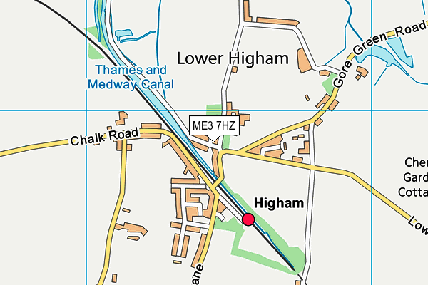 ME3 7HZ map - OS VectorMap District (Ordnance Survey)