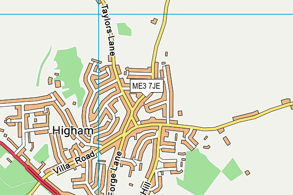 ME3 7JE map - OS VectorMap District (Ordnance Survey)