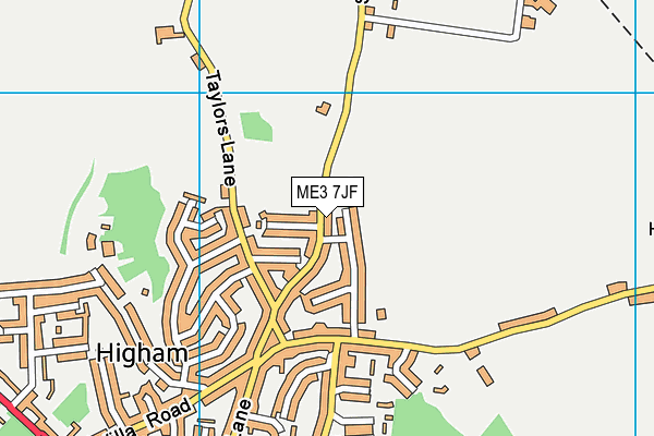 ME3 7JF map - OS VectorMap District (Ordnance Survey)