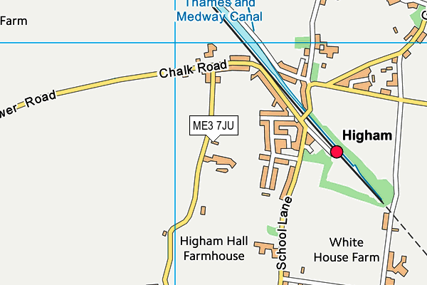 ME3 7JU map - OS VectorMap District (Ordnance Survey)