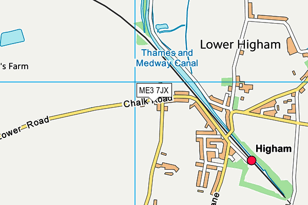 ME3 7JX map - OS VectorMap District (Ordnance Survey)