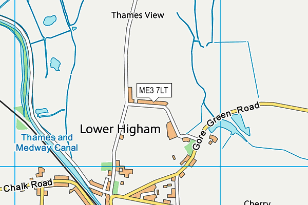 ME3 7LT map - OS VectorMap District (Ordnance Survey)