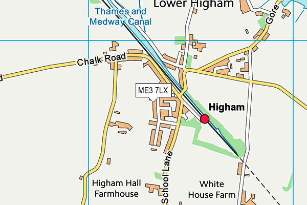 ME3 7LX map - OS VectorMap District (Ordnance Survey)