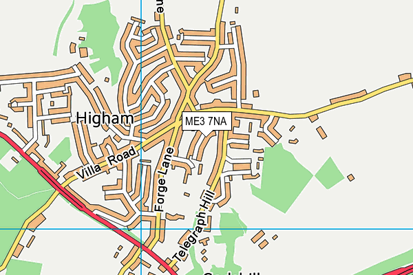 ME3 7NA map - OS VectorMap District (Ordnance Survey)