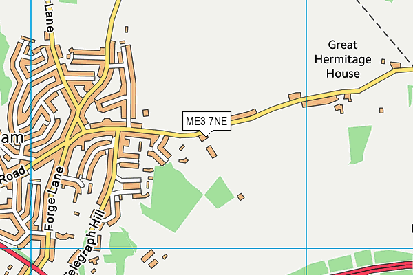 ME3 7NE map - OS VectorMap District (Ordnance Survey)