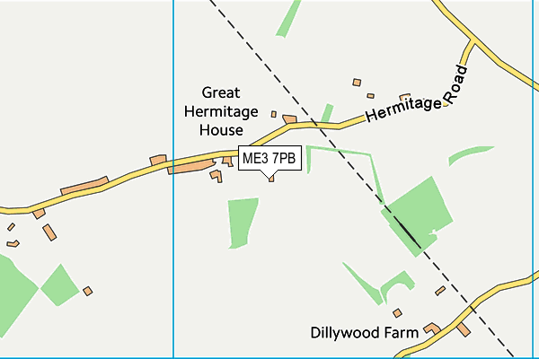 ME3 7PB map - OS VectorMap District (Ordnance Survey)