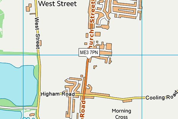 ME3 7PN map - OS VectorMap District (Ordnance Survey)