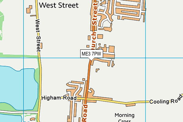 ME3 7PW map - OS VectorMap District (Ordnance Survey)