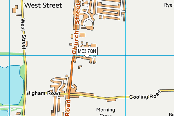 ME3 7QN map - OS VectorMap District (Ordnance Survey)