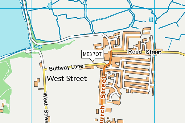 ME3 7QT map - OS VectorMap District (Ordnance Survey)