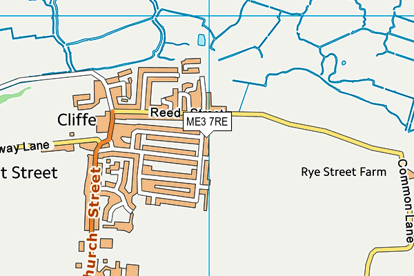 ME3 7RE map - OS VectorMap District (Ordnance Survey)