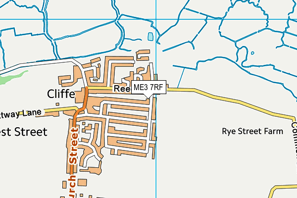 ME3 7RF map - OS VectorMap District (Ordnance Survey)