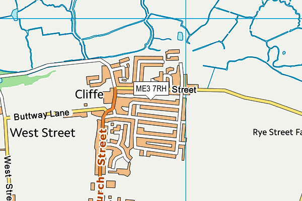 ME3 7RH map - OS VectorMap District (Ordnance Survey)