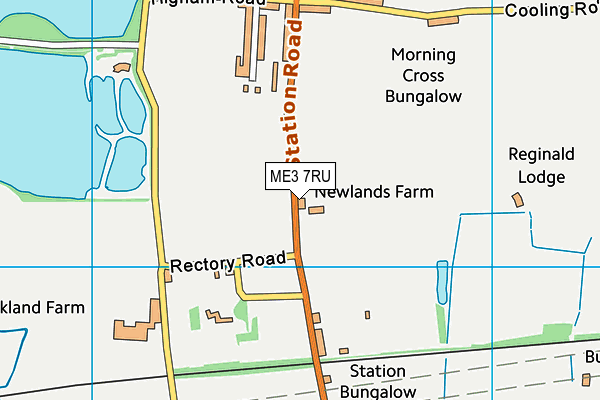 ME3 7RU map - OS VectorMap District (Ordnance Survey)