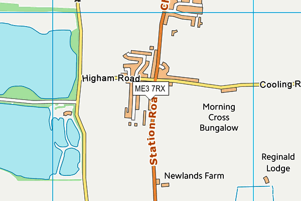 ME3 7RX map - OS VectorMap District (Ordnance Survey)