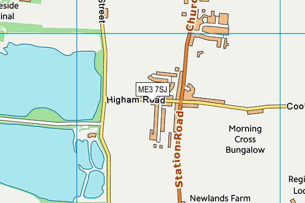 ME3 7SJ map - OS VectorMap District (Ordnance Survey)