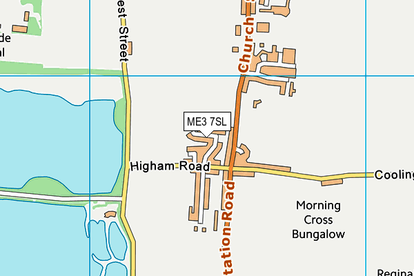 ME3 7SL map - OS VectorMap District (Ordnance Survey)