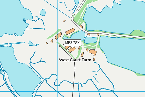ME3 7SX map - OS VectorMap District (Ordnance Survey)