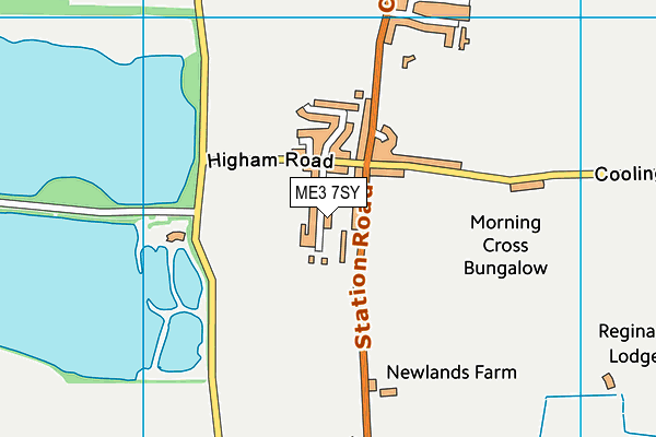 ME3 7SY map - OS VectorMap District (Ordnance Survey)