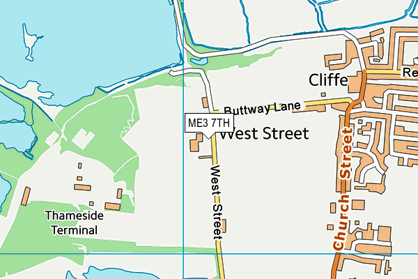 ME3 7TH map - OS VectorMap District (Ordnance Survey)