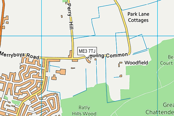 Map of BLUEGATES ESTATE MANAGEMENT LIMITED at district scale