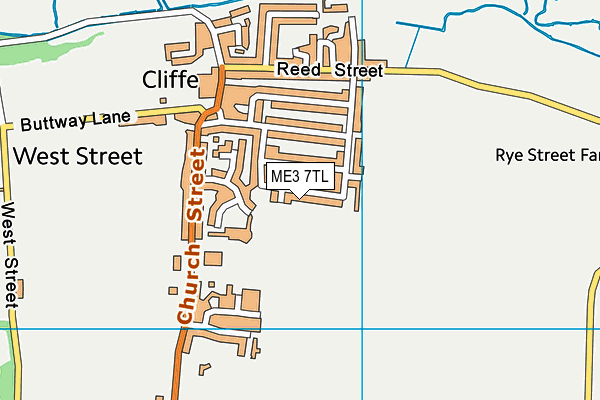 ME3 7TL map - OS VectorMap District (Ordnance Survey)