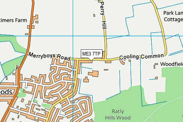 ME3 7TP map - OS VectorMap District (Ordnance Survey)