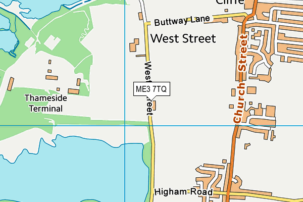ME3 7TQ map - OS VectorMap District (Ordnance Survey)