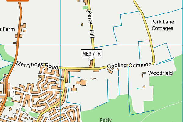 ME3 7TR map - OS VectorMap District (Ordnance Survey)