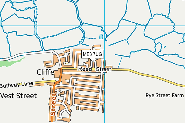 ME3 7UG map - OS VectorMap District (Ordnance Survey)