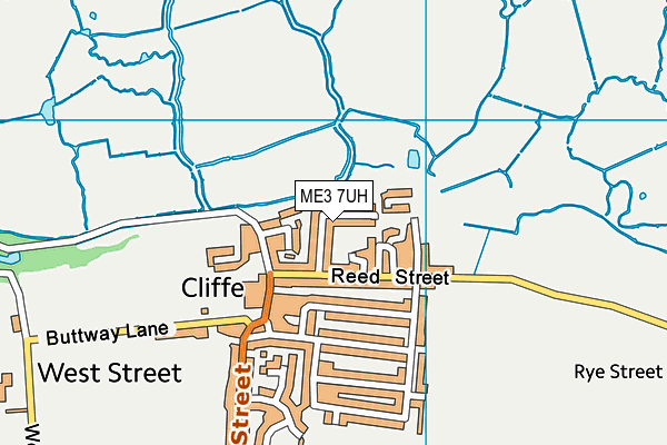 ME3 7UH map - OS VectorMap District (Ordnance Survey)