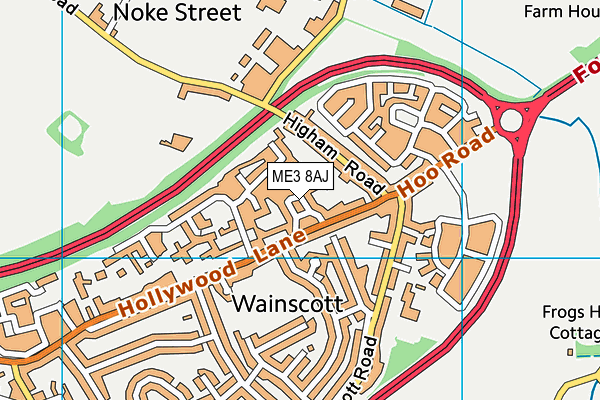 ME3 8AJ map - OS VectorMap District (Ordnance Survey)