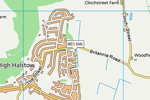 ME3 8AN map - OS VectorMap District (Ordnance Survey)