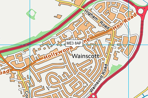 ME3 8AP map - OS VectorMap District (Ordnance Survey)