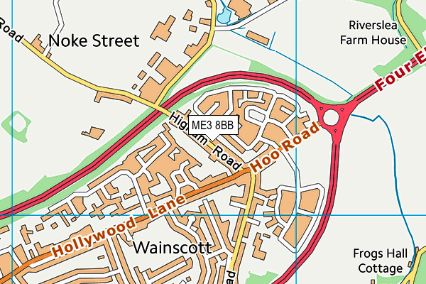 ME3 8BB map - OS VectorMap District (Ordnance Survey)