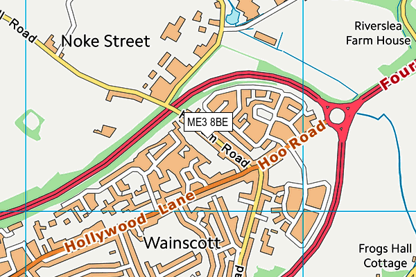 ME3 8BE map - OS VectorMap District (Ordnance Survey)