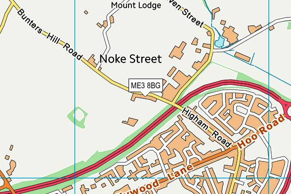 ME3 8BG map - OS VectorMap District (Ordnance Survey)