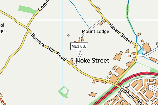 ME3 8BJ map - OS VectorMap District (Ordnance Survey)