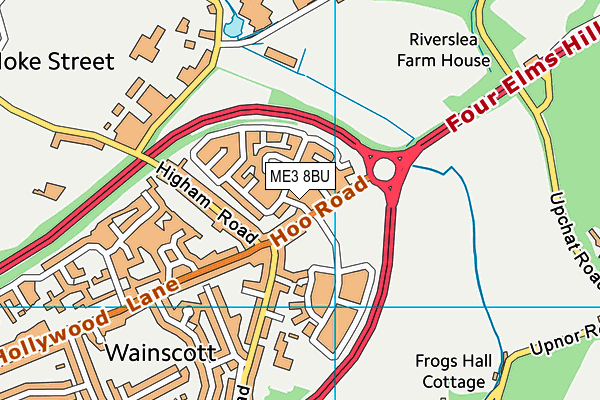 ME3 8BU map - OS VectorMap District (Ordnance Survey)