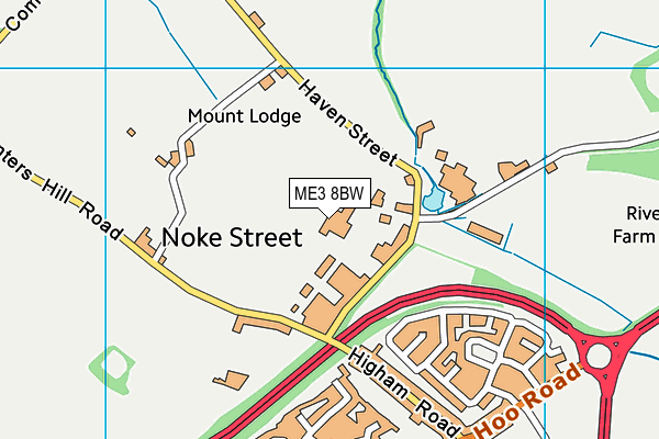 ME3 8BW map - OS VectorMap District (Ordnance Survey)