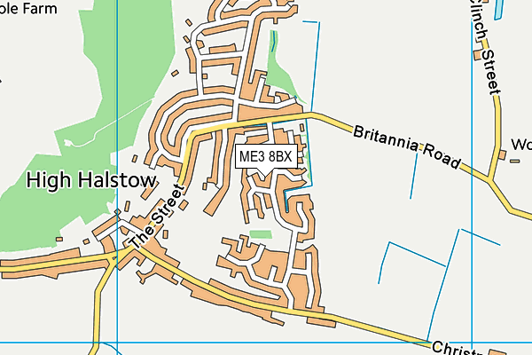 ME3 8BX map - OS VectorMap District (Ordnance Survey)