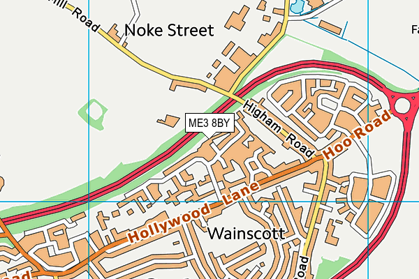 ME3 8BY map - OS VectorMap District (Ordnance Survey)