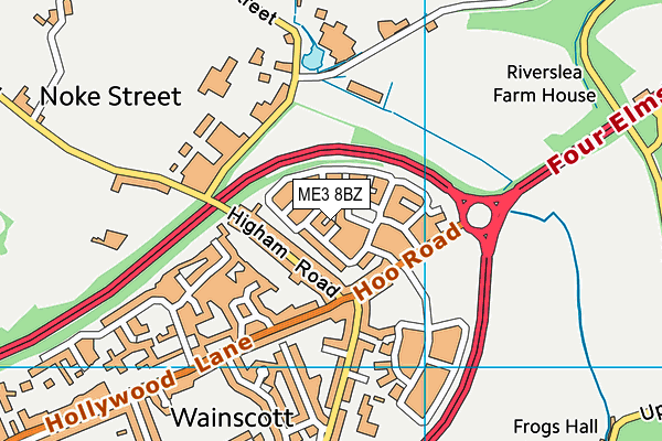 ME3 8BZ map - OS VectorMap District (Ordnance Survey)