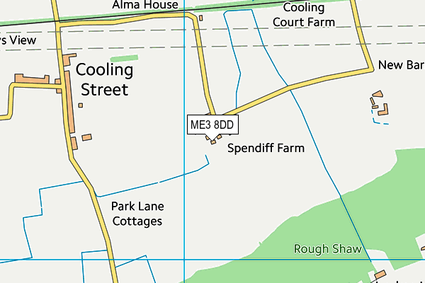 ME3 8DD map - OS VectorMap District (Ordnance Survey)