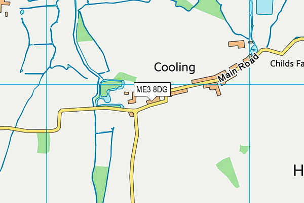 ME3 8DG map - OS VectorMap District (Ordnance Survey)