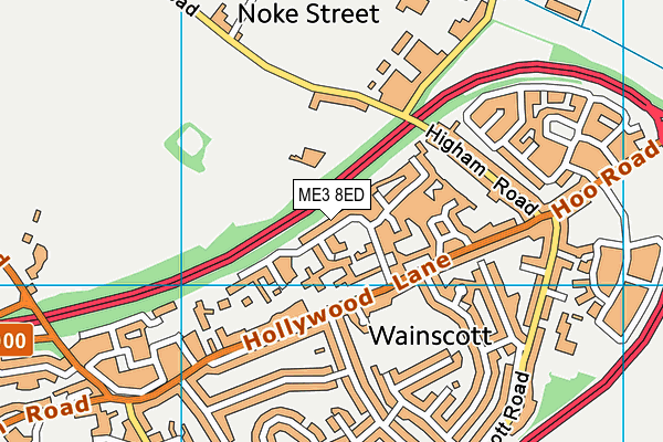 ME3 8ED map - OS VectorMap District (Ordnance Survey)