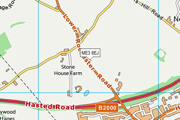 ME3 8EJ map - OS VectorMap District (Ordnance Survey)